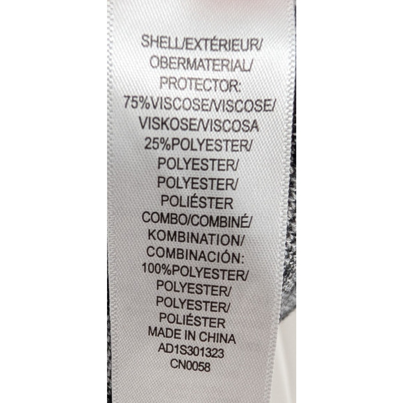 Adrianna Papell Black Houndstooth Sweater Vest Layered Collared Shirt 90s Twee - Picture 10 of 12